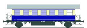 Ferro Train 787-404 - Austrian ÖBB BT 7039.04  railcar trailer blue/beige